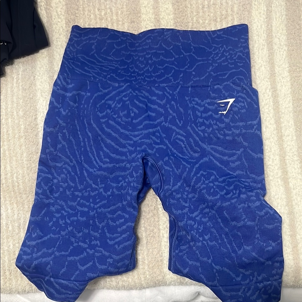 Gymshark Blue Textured Leggings